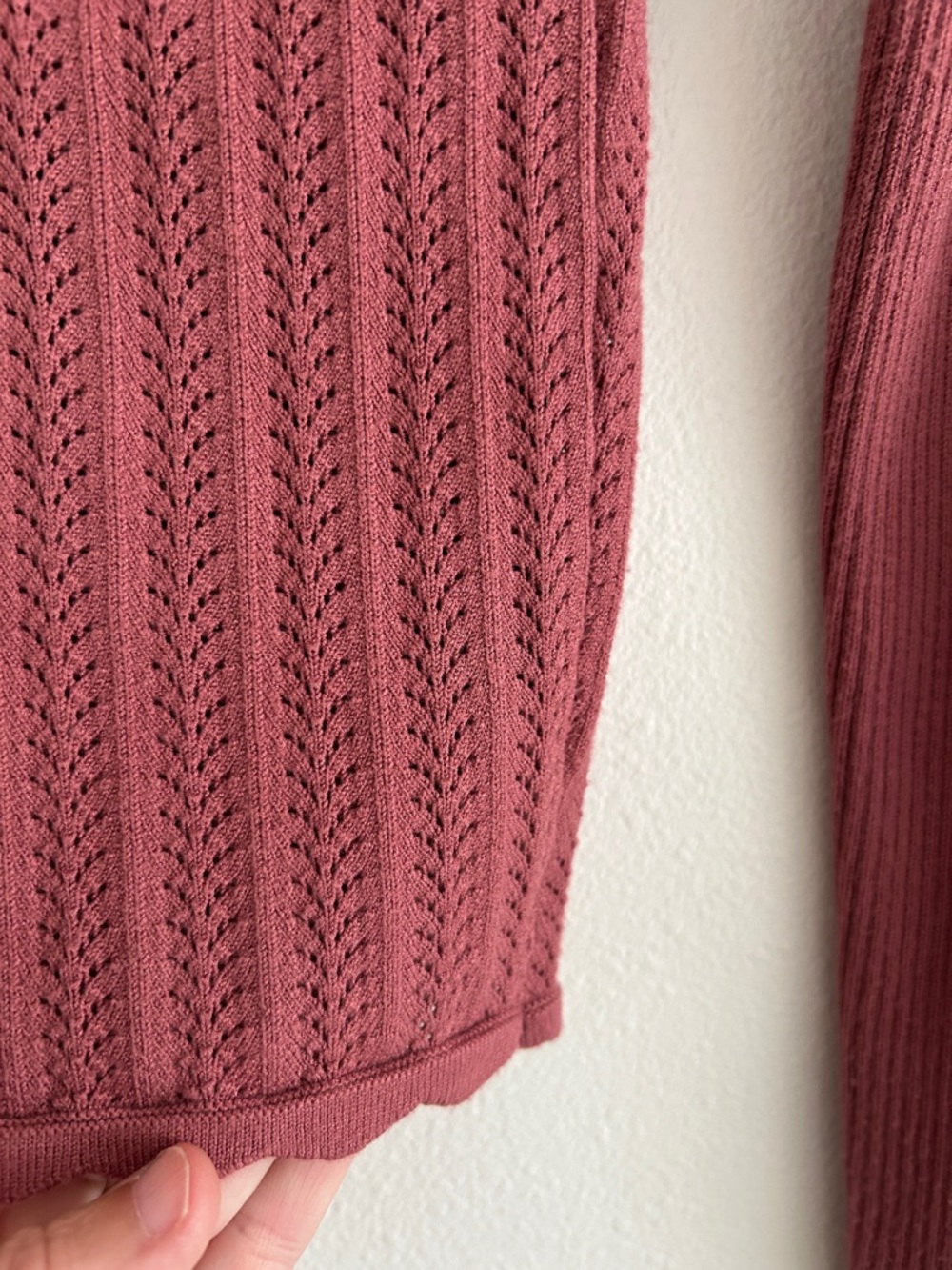 Aritzia Wilfred Shirt Sweater Size Small Mauve Pink - Picture 5 of 5